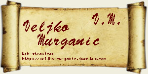 Veljko Murganić vizit kartica